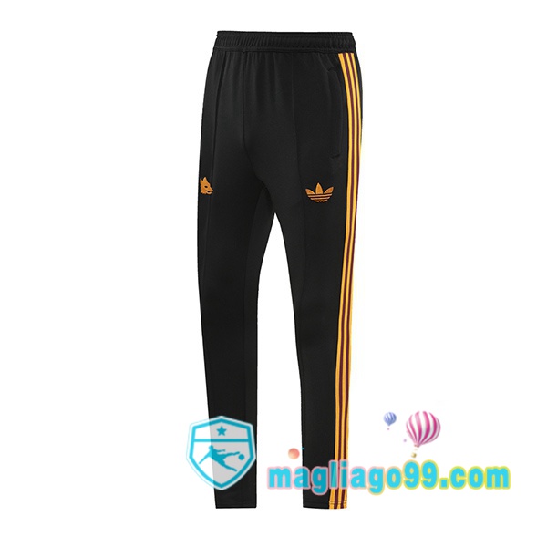 Magliago - Passione Maglie Thai Affidabili Basso Costo Online Shop | Pantaloni Da Allenamento AS Roma Nero 2024/2025