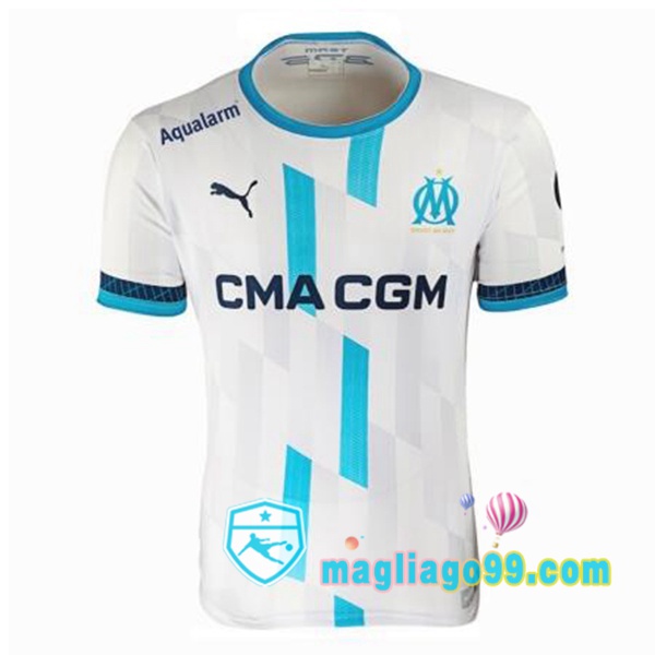 Magliago - Passione Maglie Thai Affidabili Basso Costo Online Shop | Maglia Marsiglia OM Esport Bianco Blu 2023/2024