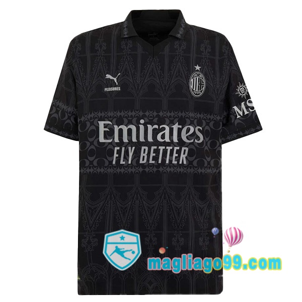 Magliago - Passione Maglie Thai Affidabili Basso Costo Online Shop | Maglia AC Milan Quattro Nero 2023/2024