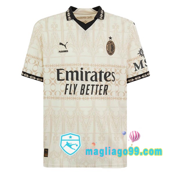 Magliago - Passione Maglie Thai Affidabili Basso Costo Online Shop | Maglia AC Milan Quattro Giallo 2023/2024