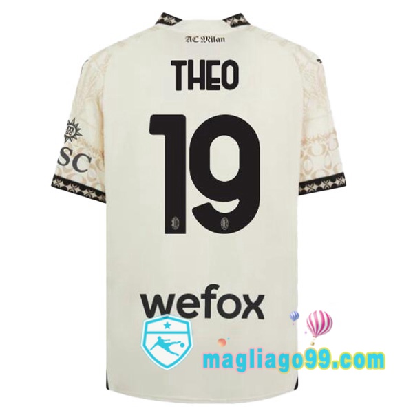 Magliago - Passione Maglie Thai Affidabili Basso Costo Online Shop | Maglia AC Milan (Theo 19) Quattro Giallo 2023/2024