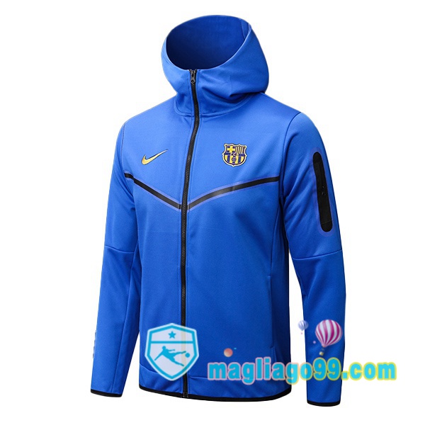 Magliago - Passione Maglie Thai Affidabili Basso Costo Online Shop | Giacca Con Cappuccio FC Barcellona Blu 2024/2025