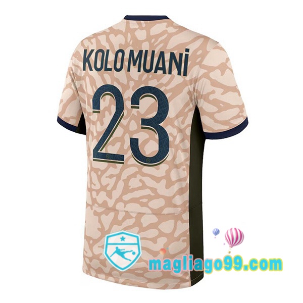 Magliago - Passione Maglie Thai Affidabili Basso Costo Online Shop | Maglia Paris PSG (Kolo Muani 23) Quattro Rosa 2023/2024