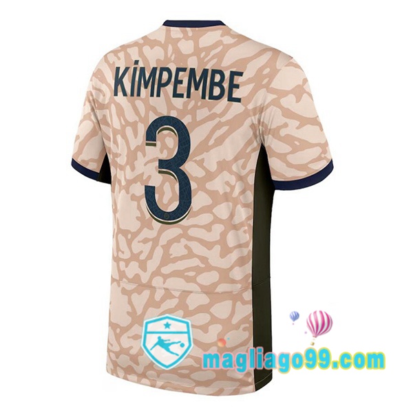 Magliago - Passione Maglie Thai Affidabili Basso Costo Online Shop | Maglia Paris PSG (Kimpembe 3) Quattro Rosa 2023/2024