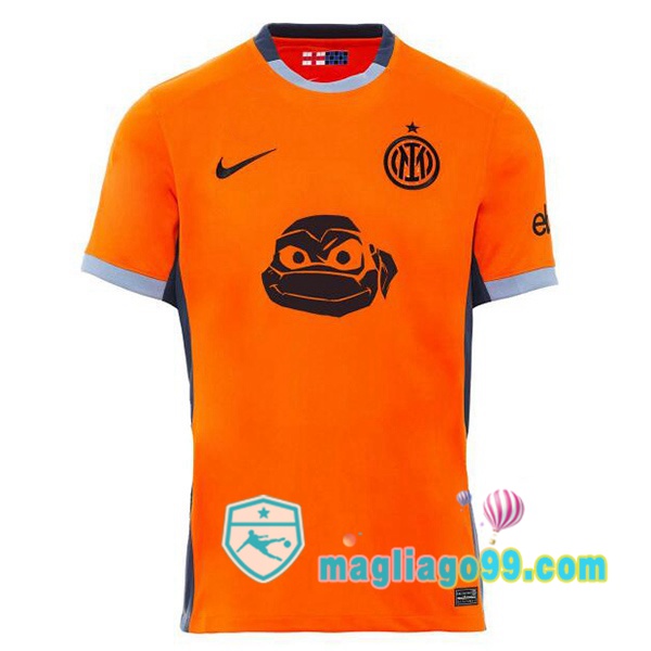 Magliago - Passione Maglie Thai Affidabili Basso Costo Online Shop | Maglia Inter Milan Terza Edizione Speciale Arancione 2023/2024