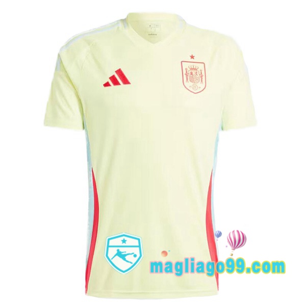 Nazionale Maglia Calcio Spagna Seconda Giallo 2024/2025