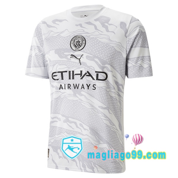 Magliago - Passione Maglie Thai Affidabili Basso Costo Online Shop | Maglia Manchester City Year Of The Dragon Grigio 2023/2024