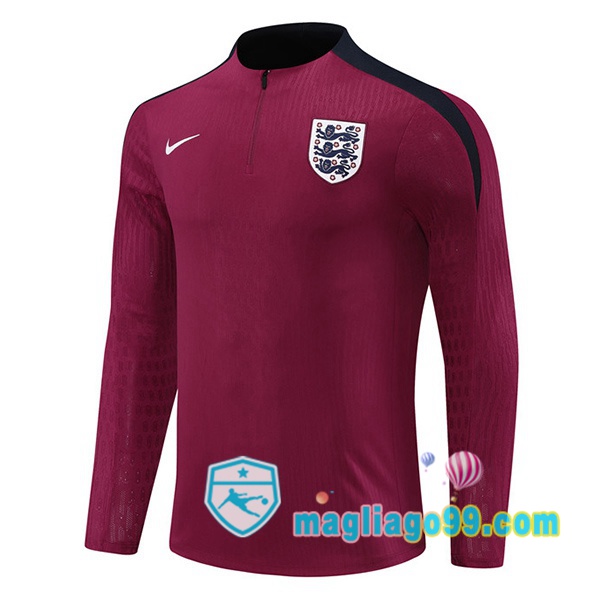 Magliago - Passione Maglie Thai Affidabili Basso Costo Online Shop | Felpa Calcio Inghilterra Rosso 2024/2025