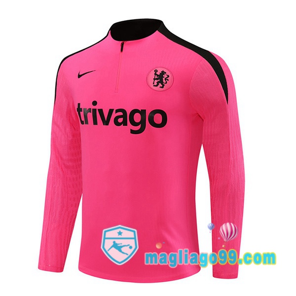 Magliago - Passione Maglie Thai Affidabili Basso Costo Online Shop | Felpa Calcio FC Chelsea Rosa 2024/2025
