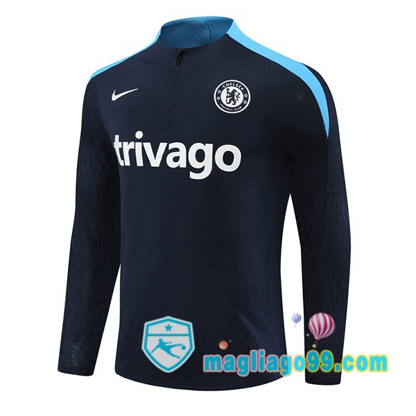 Magliago - Passione Maglie Thai Affidabili Basso Costo Online Shop | Felpa Calcio FC Chelsea Blu Royal 2024/2025