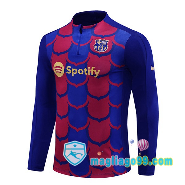 Magliago - Passione Maglie Thai Affidabili Basso Costo Online Shop | Felpa Calcio FC Barcellona Blu Rosso 2024/2025