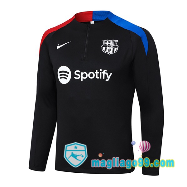 Magliago - Passione Maglie Thai Affidabili Basso Costo Online Shop | Felpa Calcio FC Barcellona Nero 2024/2025