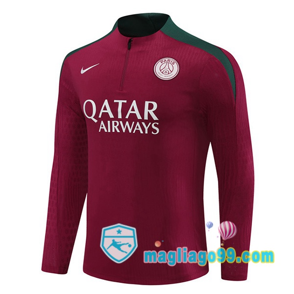 Magliago - Passione Maglie Thai Affidabili Basso Costo Online Shop | Felpa Calcio Paris PSG Rosso 2024/2025