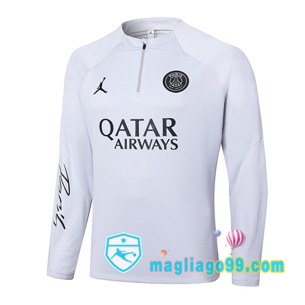 Magliago - Passione Maglie Thai Affidabili Basso Costo Online Shop | Felpa Calcio JORDAN Paris PSG Bianco 2024/2025