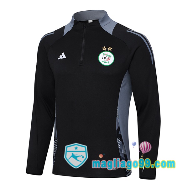 Magliago - Passione Maglie Thai Affidabili Basso Costo Online Shop | Felpa Calcio Algeria Nero 2024/2025