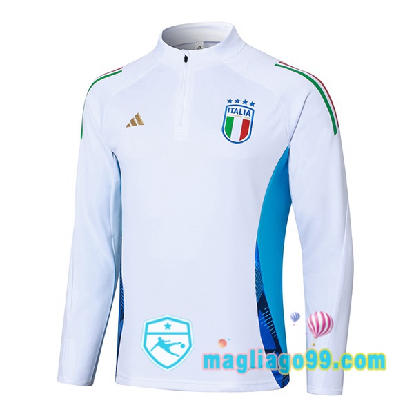 Magliago - Passione Maglie Thai Affidabili Basso Costo Online Shop | Felpa Calcio Italia Bianco 2024/2025