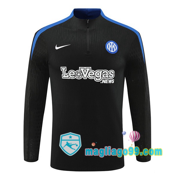 Magliago - Passione Maglie Thai Affidabili Basso Costo Online Shop | Felpa Calcio Inter Milan Nero 2024/2025