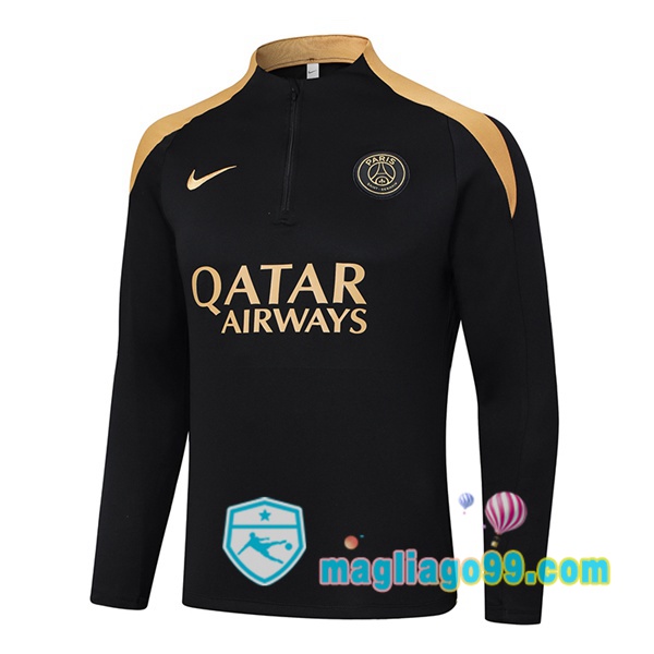 Magliago - Passione Maglie Thai Affidabili Basso Costo Online Shop | Felpa Calcio Paris PSG Nero 2024/2025