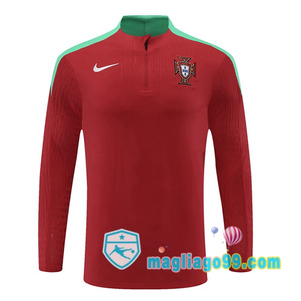 Magliago - Passione Maglie Thai Affidabili Basso Costo Online Shop | Felpa Calcio Portogallo Rosso 2024/2025