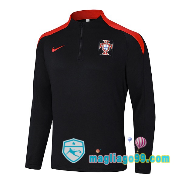 Magliago - Passione Maglie Thai Affidabili Basso Costo Online Shop | Felpa Calcio Portogallo Nero 2024/2025