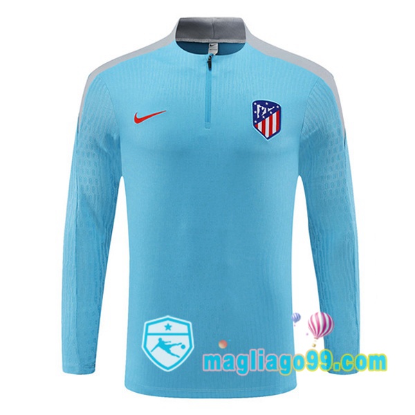 Magliago - Passione Maglie Thai Affidabili Basso Costo Online Shop | Felpa Calcio Atletico Madrid Blu 2024/2025