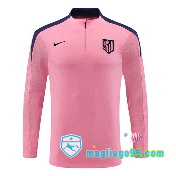 Magliago - Passione Maglie Thai Affidabili Basso Costo Online Shop | Felpa Calcio Atletico Madrid Rosa 2024/2025