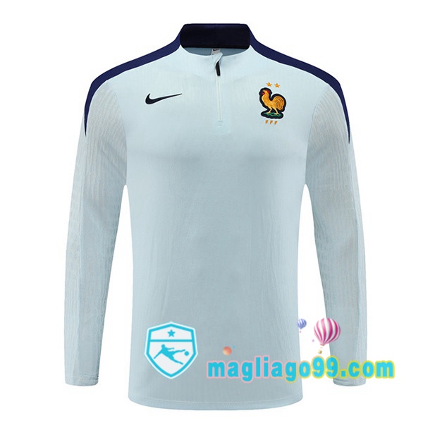 Magliago - Passione Maglie Thai Affidabili Basso Costo Online Shop | Felpa Calcio Francia Blu 2024/2025