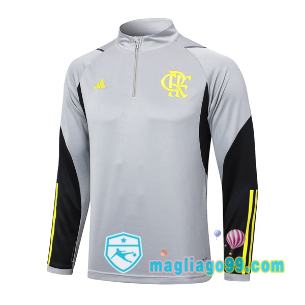 Magliago - Passione Maglie Thai Affidabili Basso Costo Online Shop | Felpa Calcio Flamengo Grigio 2024/2025