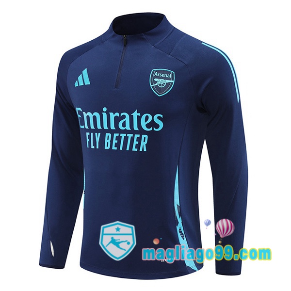 Magliago - Passione Maglie Thai Affidabili Basso Costo Online Shop | Felpa Calcio Arsenal Blu Royal 2024/2025