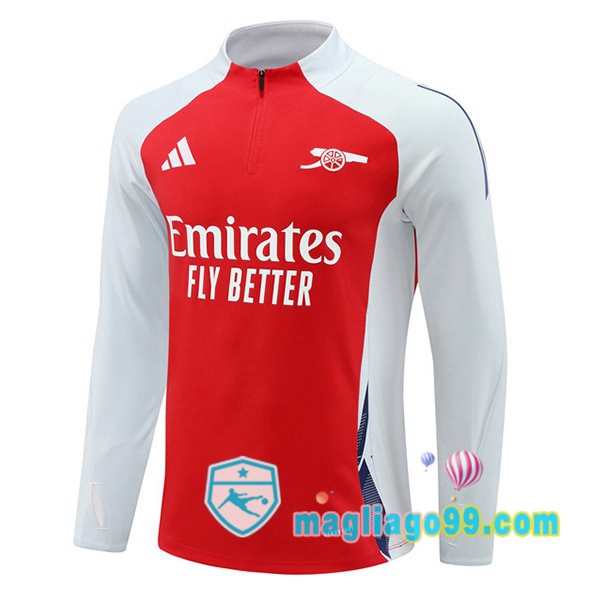 Magliago - Passione Maglie Thai Affidabili Basso Costo Online Shop | Felpa Calcio Arsenal Rosso Bianco 2024/2025