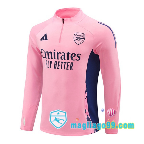 Magliago - Passione Maglie Thai Affidabili Basso Costo Online Shop | Felpa Calcio Arsenal Rosa 2024/2025