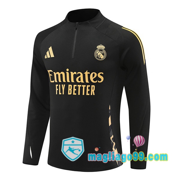 Magliago - Passione Maglie Thai Affidabili Basso Costo Online Shop | Felpa Calcio Real Madrid Nero 2024/2025