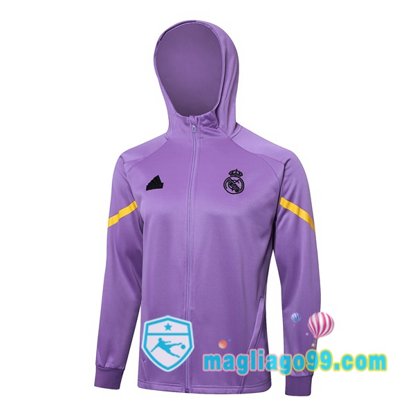Magliago - Passione Maglie Thai Affidabili Basso Costo Online Shop | Felpa con cappuccio Real Madrid Porpora 2024/2025