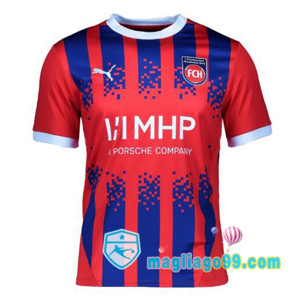 Magliago - Passione Maglie Thai Affidabili Basso Costo Online Shop | Maglia FC Heidenheim Prima Rosso 2024/2025