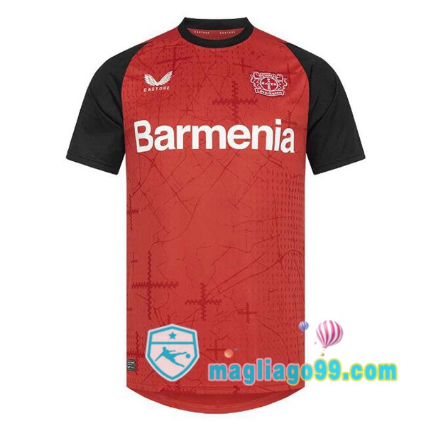 Magliago - Passione Maglie Thai Affidabili Basso Costo Online Shop | Maglia Bayer 04 Leverkusen Prima Nero Rosso 2024/2025