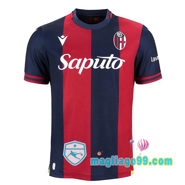 Magliago - Passione Maglie Thai Affidabili Basso Costo Online Shop | Maglia Bologna Prima Blu Rosso 2024/2025