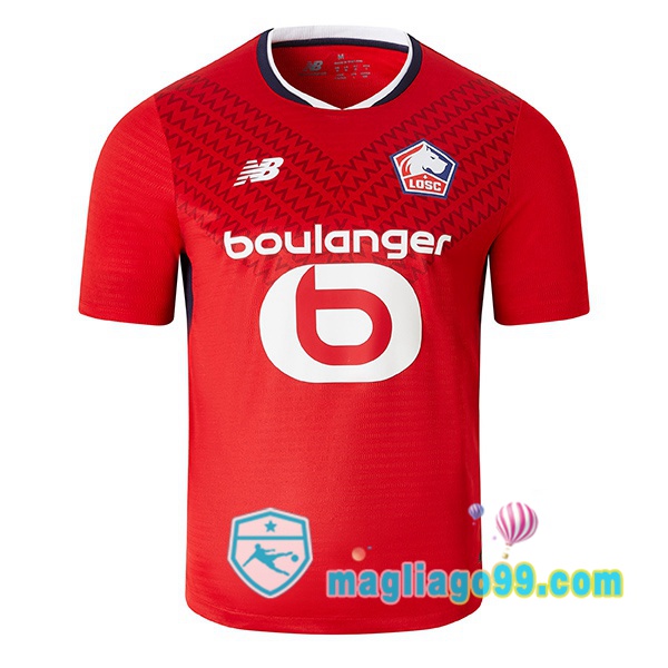 Magliago - Passione Maglie Thai Affidabili Basso Costo Online Shop | Maglia Lille OSC Prima Rosso 2024/2025