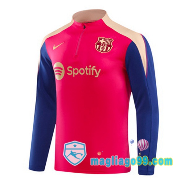 Magliago - Passione Maglie Thai Affidabili Basso Costo Online Shop | Felpa Calcio FC Barcellona Rosa Blu 2024/2025