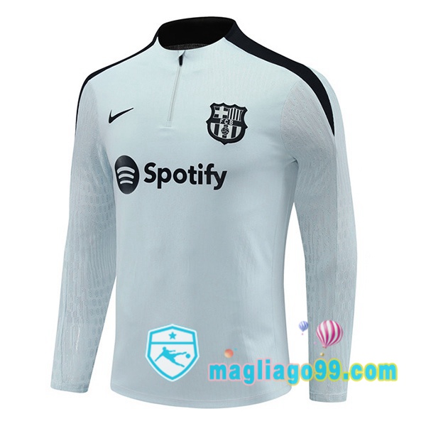 Magliago - Passione Maglie Thai Affidabili Basso Costo Online Shop | Felpa Calcio FC Barcellona Grigio 2024/2025