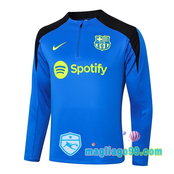 Magliago - Passione Maglie Thai Affidabili Basso Costo Online Shop | Felpa Calcio FC Barcellona Blu 2024/2025