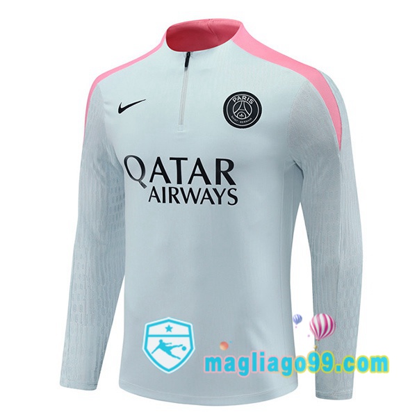 Magliago - Passione Maglie Thai Affidabili Basso Costo Online Shop | Felpa Calcio Paris PSG Grigio 2024/2025