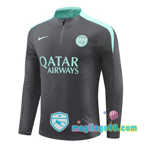 Magliago - Passione Maglie Thai Affidabili Basso Costo Online Shop | Felpa Calcio Paris PSG Grigio 2024/2025