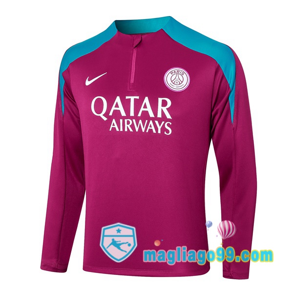 Magliago - Passione Maglie Thai Affidabili Basso Costo Online Shop | Felpa Calcio Paris PSG Porpora 2024/2025