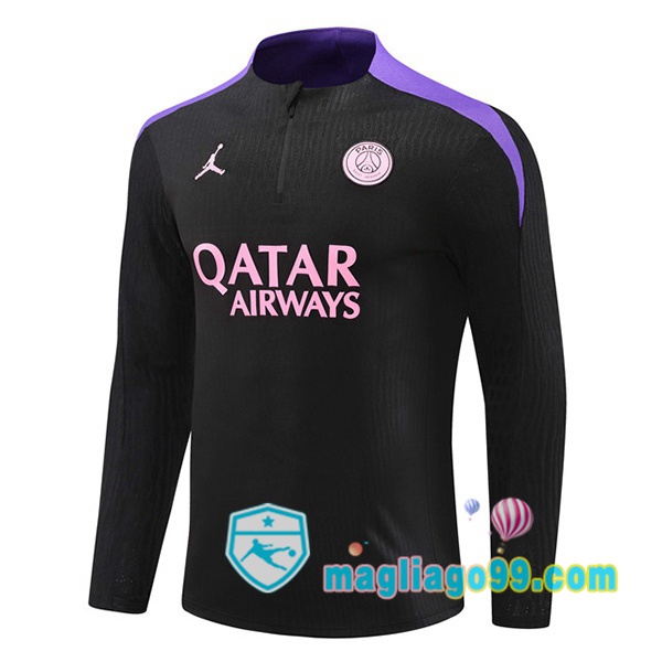 Magliago - Passione Maglie Thai Affidabili Basso Costo Online Shop | Felpa Calcio JORDAN Paris PSG Nero 2024/2025