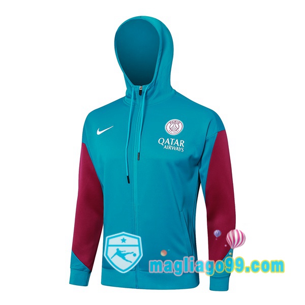 Magliago - Passione Maglie Thai Affidabili Basso Costo Online Shop | Felpa con cappuccio Paris PSG Verde 2024/2025