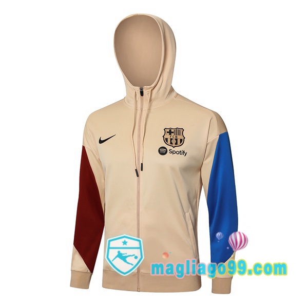 Magliago - Passione Maglie Thai Affidabili Basso Costo Online Shop | Felpa con cappuccio FC Barcellona Giallo 2024/2025