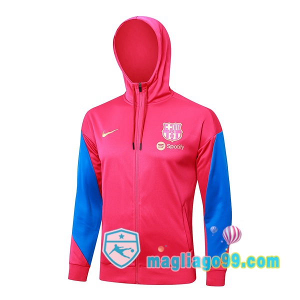 Magliago - Passione Maglie Thai Affidabili Basso Costo Online Shop | Felpa con cappuccio FC Barcellona Rosso 2024/2025