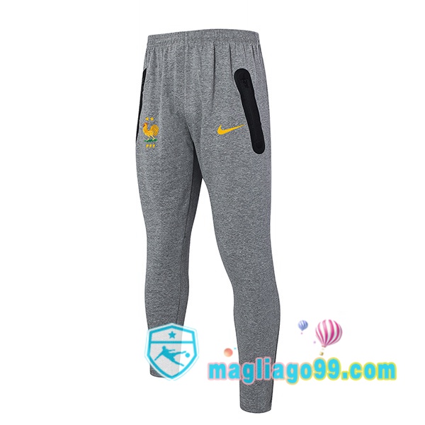 Magliago - Passione Maglie Thai Affidabili Basso Costo Online Shop | Pantaloni Da Allenamento Francia Grigio 2024/2025