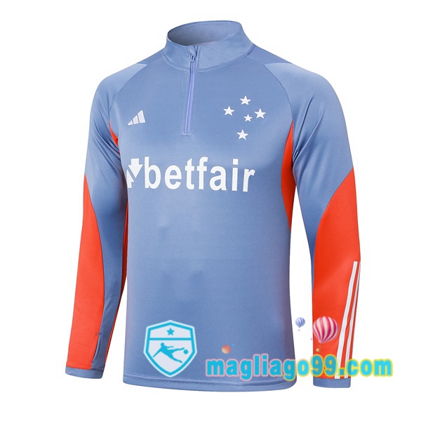 Magliago - Passione Maglie Thai Affidabili Basso Costo Online Shop | Felpa Calcio Cruzeiro EC Grigio 2024/2025