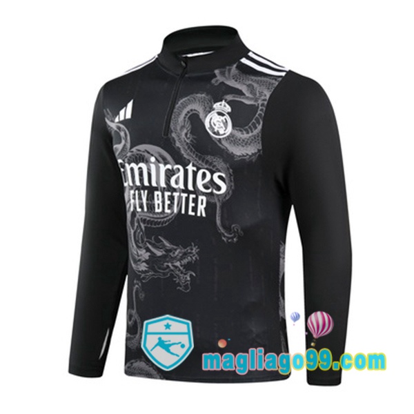 Magliago - Passione Maglie Thai Affidabili Basso Costo Online Shop | Felpa Calcio Real Madrid Nero 2024/2025